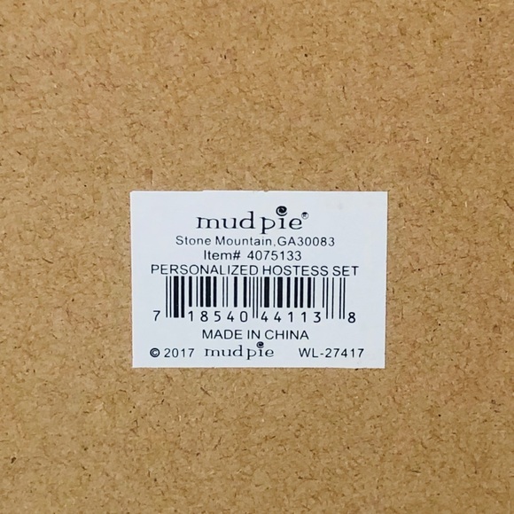 Mud Pie Personalized Wedding Plate ~ 11” Square - Picture 6 of 8